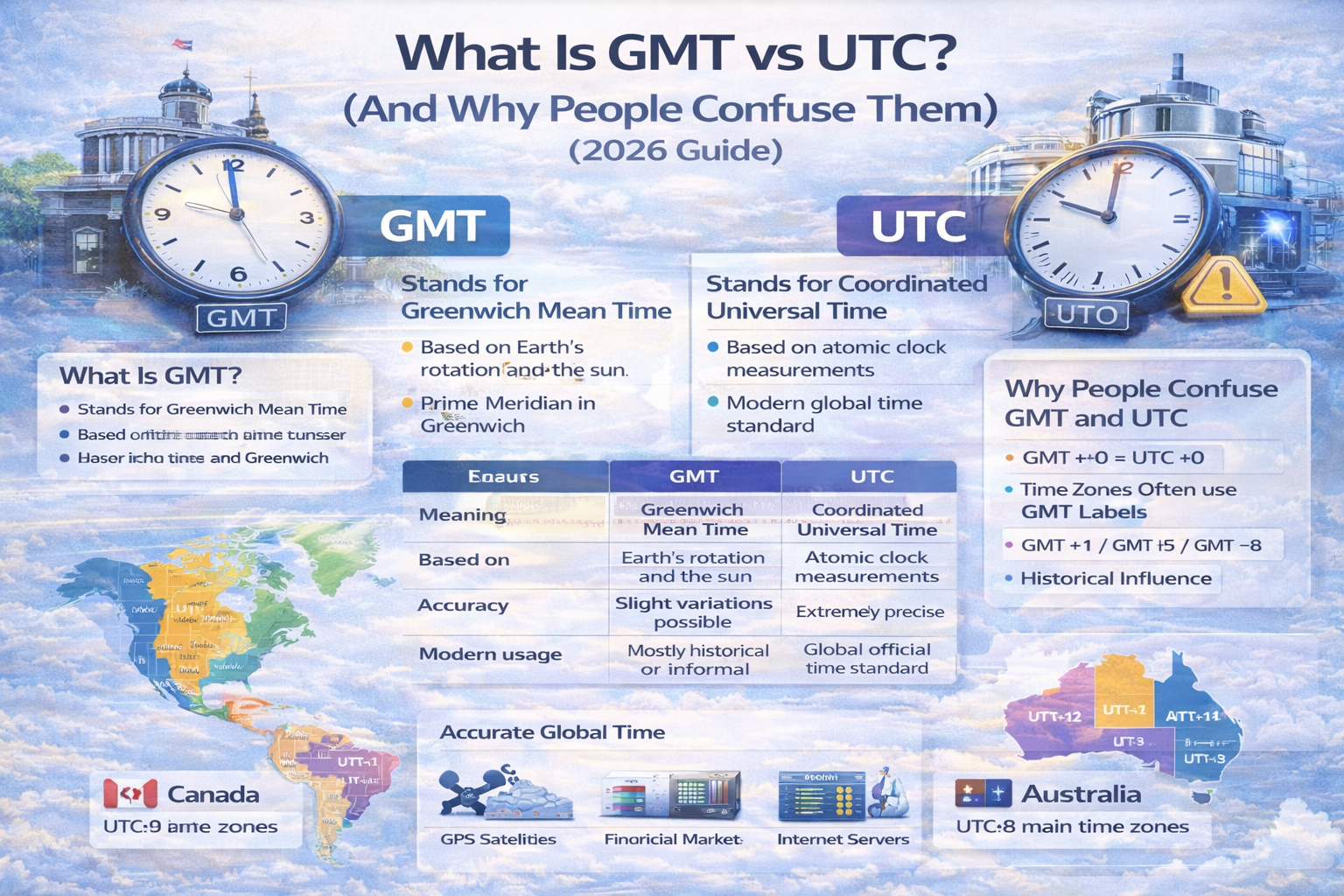 What Is GMT vs UTC? (And Why People Confuse Them) – 2026 Guide