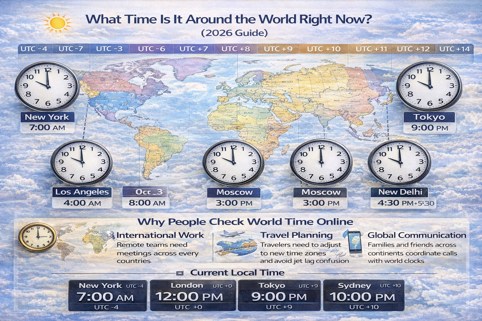 What Time Is It Around the World Right Now? (2026 Guide)